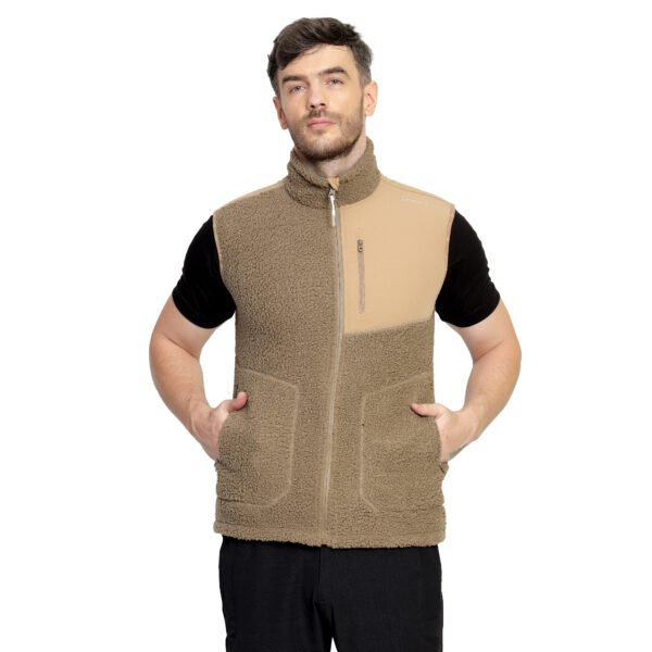 LAMMER Men's T006 Vest – Warm & Lightweight Coral Fleece Vest for Outdoor & Casual Wear
