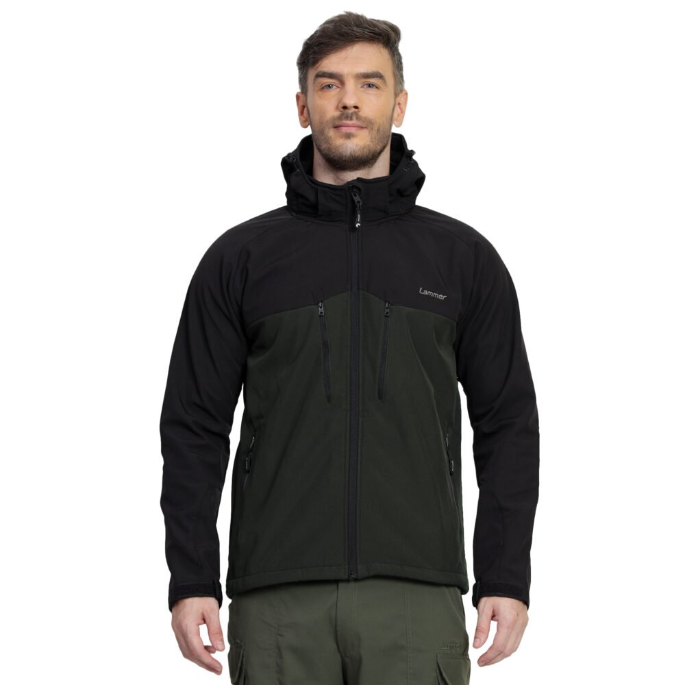 LAMMER softshell TREKKING JACKET FOR HIKING AND OUTDOOR ADVENTURE WITH MULTIPLE POCKET