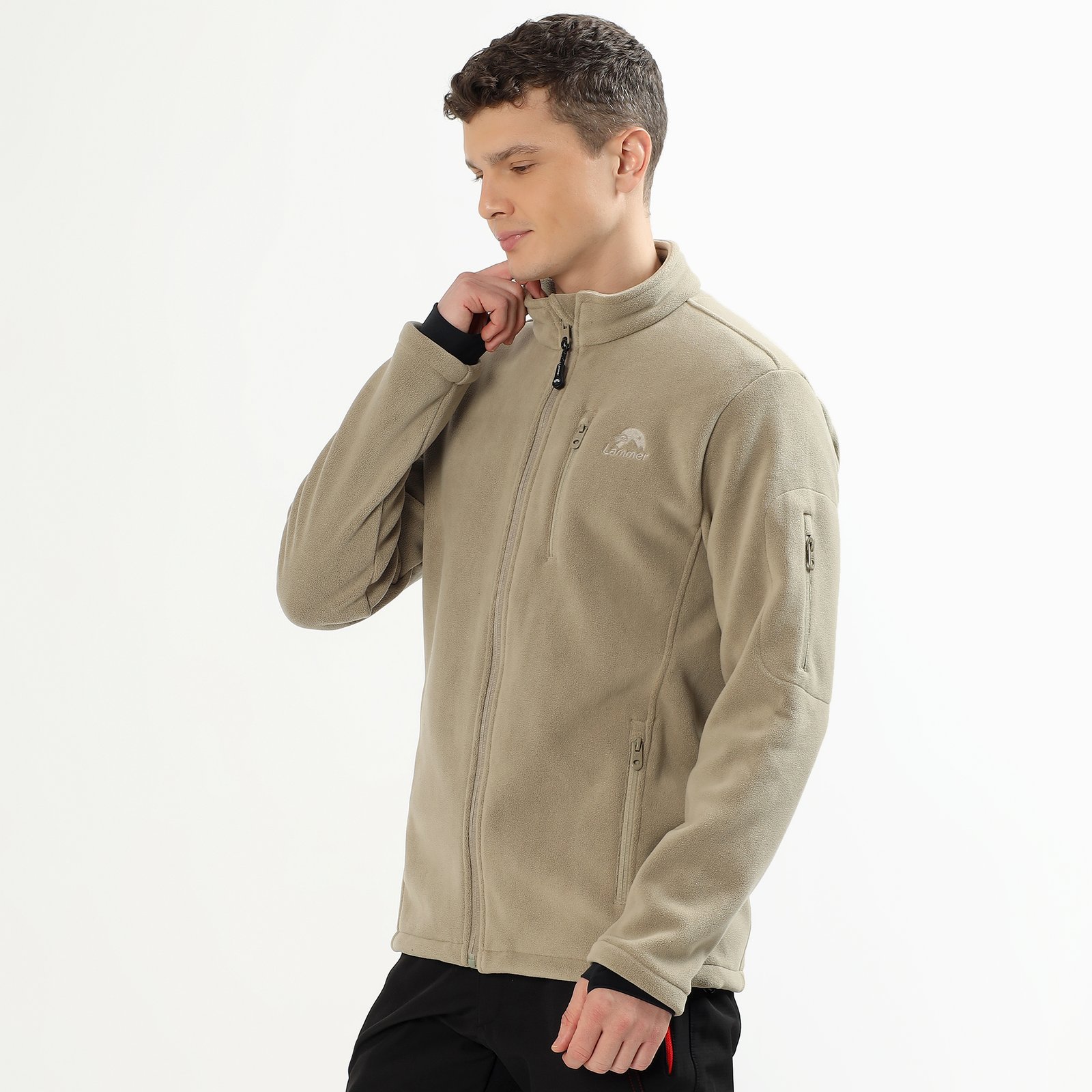 LAMMER MEN’S BONDED FLEECE FULL-ZIP JACKET