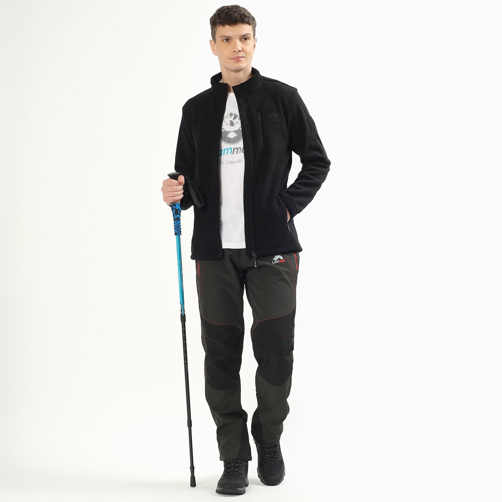 LAMMER MEN’S BONDED FLEECE FULL-ZIP JACKET