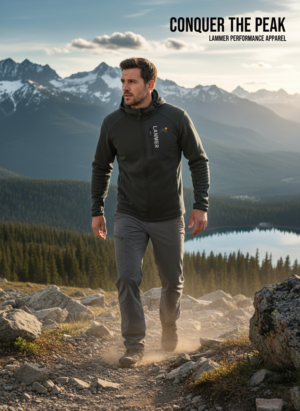 Lammer Mens Lightweight Fleece Hood Jacket