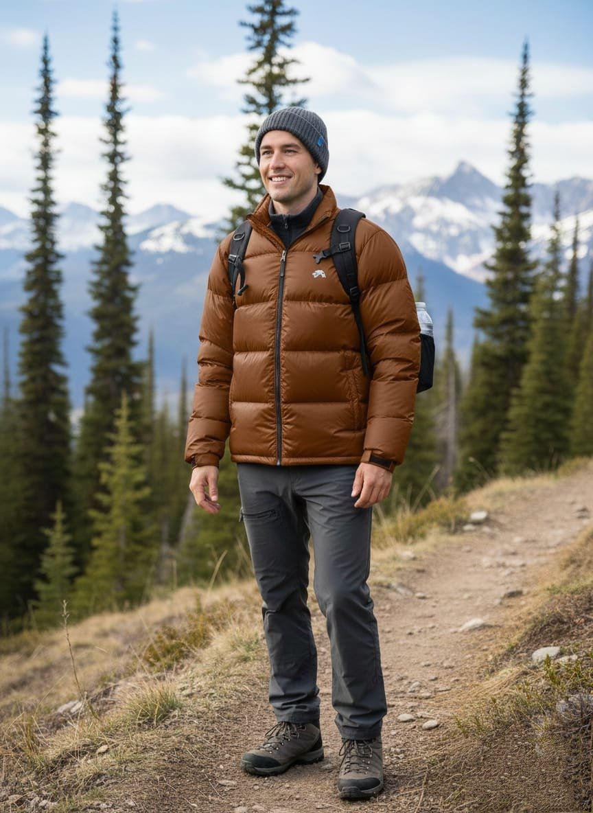 Lammer down puffer jacket