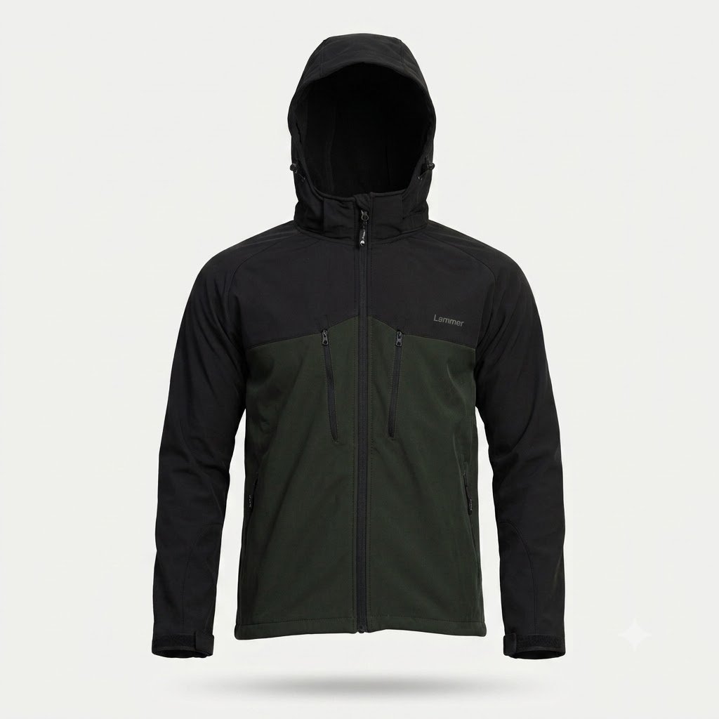 Lammer Men’s Soft-Shell 11001 Full Sleeves Waterproof & Windproof Jacket