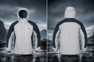 Lammer Men's Windproof & Water-Repellent Windcheater Jacket | Warm Fleece Lining | Detachable Adjustable Hood | 3 Zipper Pockets | Lightweight Outdoor Hiking & Trekking Jacket