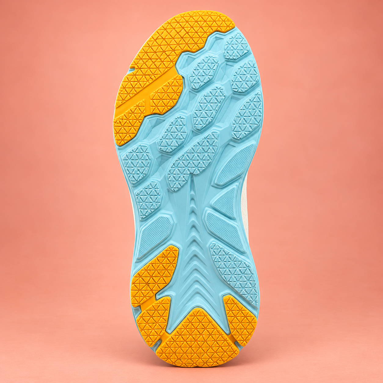 Lammer A002 Sky Blue Lammer A002 EVA outsole with sky blue and yellow grip pattern